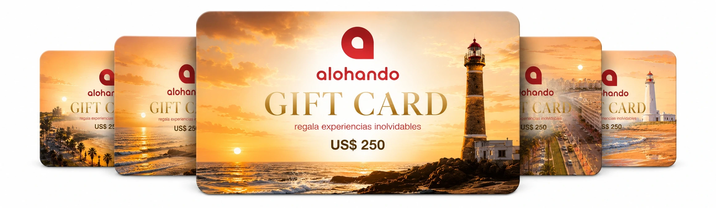 Gift Cards Alohando para regalar experiencias en Uruguay
